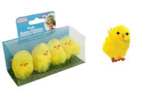 Easter: Easter Chicken Lge 4.5cm 4pk