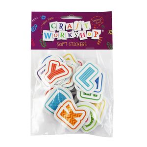 Stickers: Craft Soft Stickers All Caps Alphabet 26pc