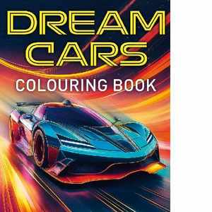 Books: Dream Cars Adult Colouring Book