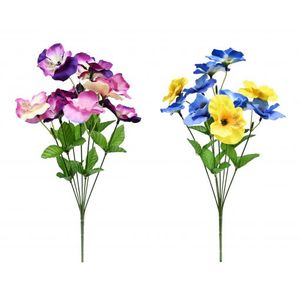 Pansy Bunch 7 Head 39cm 2 Assorted