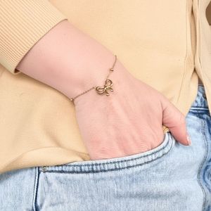 Initial Necklaces: Gold Bow Bracelet