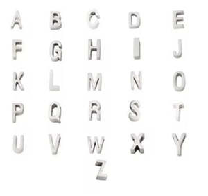 Initial Necklaces: Love Letter Charm - Silver