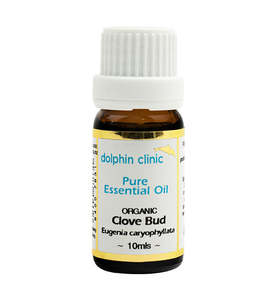Organic Certified Pure Essential Oils: Clove Bud Certified Organic Essential Oil 10ml
