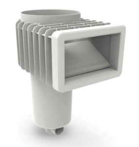Innoskim Skimmer Concrete Standard Throat White (for Fibreglass Add Escutcheon Kit)