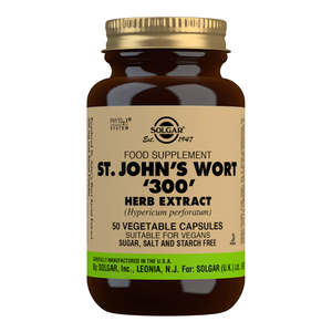 Solgar: Solgar St John's Wort 300mg 50 Vegetable Capsules