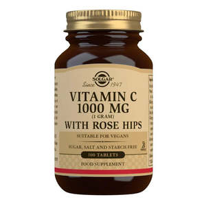 Solgar: Solgar Vitamin C With Rose Hips Ester C 1000mg 100 Vegtable Capsules