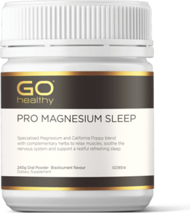 Go Healthy Pro Series: Go Healthy Pro Magnesium Sleep 240 gm powder blackcurrant