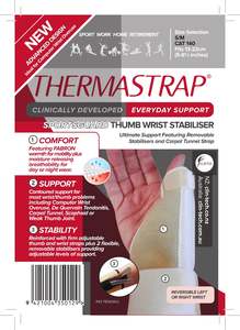Thermastrap: Thermastrap Sportsguard Thumb Wrist Stabiliser S/M