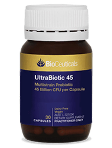 Bioceuticals UltraBiotic 45 Multistrain Probiotic 45 Billion CFU per Capsule