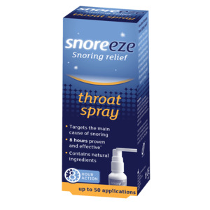 Snoring: Snoreeze Snoring Relief Throat Spray 23.5ml for Effective Snoring Relief