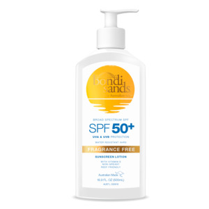 Bondi Sands: Bondi Sands SPF 50+ Fragrance Free Sunscreen Lotion 500mL Pump