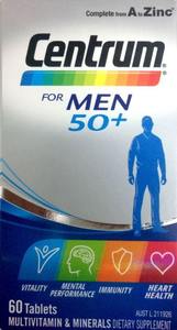 Centrum for Men 50+ Multivitamin - 60 Tablets for Optimal Health