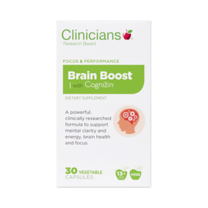 Clinicians: Clinicians Brain Boost with Cognizin 30 capsules