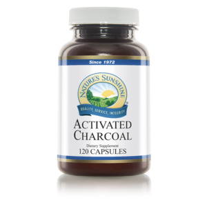 Natures Sunshine: Nature's Sunshine Activated Charcoal 120 capsules