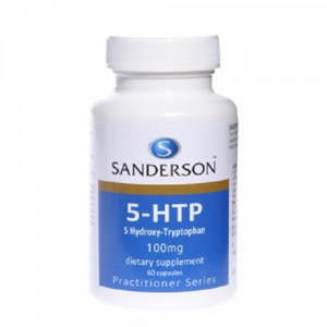 Sanderson 5-HTP Capsules 100mg - 60 Count Mood Support Dietary Supplement
