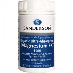 Sanderson Organic Magnesium Tablets - Ultra Magnesium FX 120 Tablets