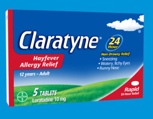 Allergies Hayfever Sinus: claratyne rapid tabs 10mg 10 tabs