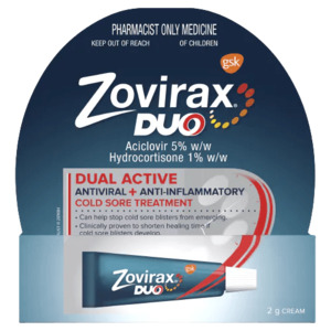 Pharmacist Only Medicines: Zovirax Duo 2G Cream