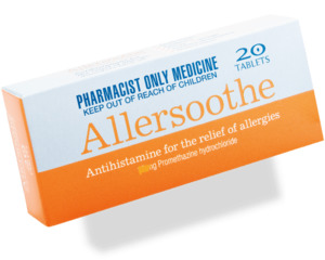 Pharmacist Only Medicines: Allersoothe 25mg 20 tablets