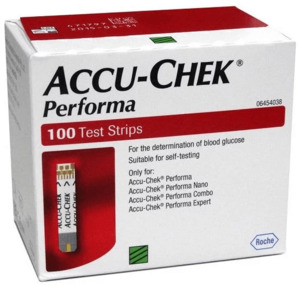 Blood Glucose Monitoring: Accu Chek performa 100 test strip