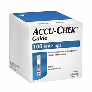 Diabetes Monitoring: Roche AccuChek Guide Test Strip Bx100