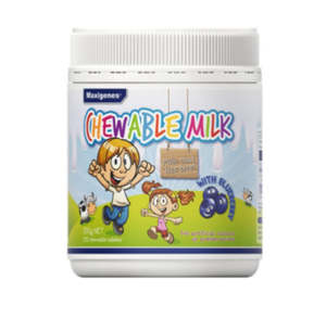 Probiotics: Maxigenes Chewable Milk With Blueberry 150 Chewable Tablets