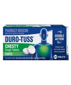 Cough And Cold: DUROTUSS CHESTY TABLETS FORTE 24