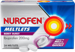 Nurofen Meltlets Berry Bursts 24