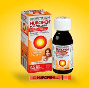 Nurofen Children Strawberry 100ml - Effective Pain Relief for Kids
