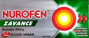 Anti Inflammatories: Nurofen Zavance Liquid Capsules 20's