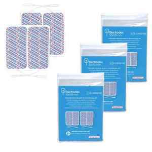 Incontinence: Carbon Mesh Electrode Pads 50 x 50 Mm - Pack Of 4