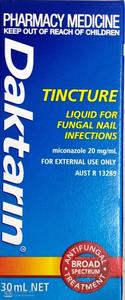 Anti Fungals: Daktarin Fungal Nail Tincture 30ml - Miconazole 20mg/ml for Fungal Nail Infections