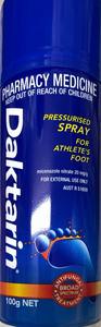 Anti Fungals: Daktarin Antifungal Spray 100gm - Effective Fungal Infection Treatment, Pharmacy Medicine Only