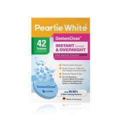 Oral Health: Pearlie White Dentureclean- Denture Cleansing Tablets 42pcs