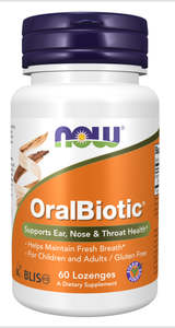 Now: Now oralbiotic 60 lozenges