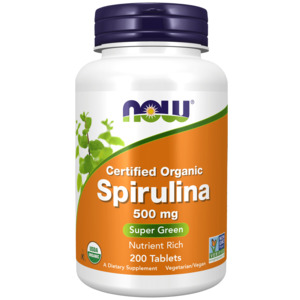Now: Now Spirulina (Certified Organic), 500mg