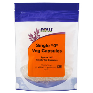 Now: Now Single “0” Veg Approx. 300 VC Empty Capsules