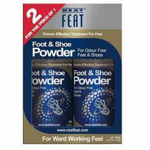 Shoe Powder for Odor Control NEAT FEAT - Twin Pack for Freshness