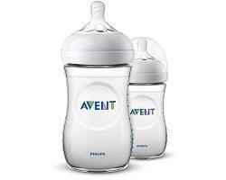 Philips Avent Baby Bottles 2 Pack 260 ml Natural Design