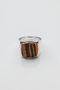 Rings 1: Cushion Signet - Tiger Eye