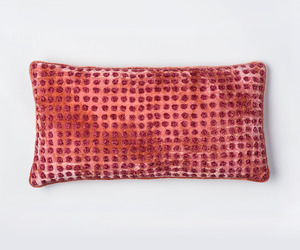 Dotty cushion – Shaded Rose