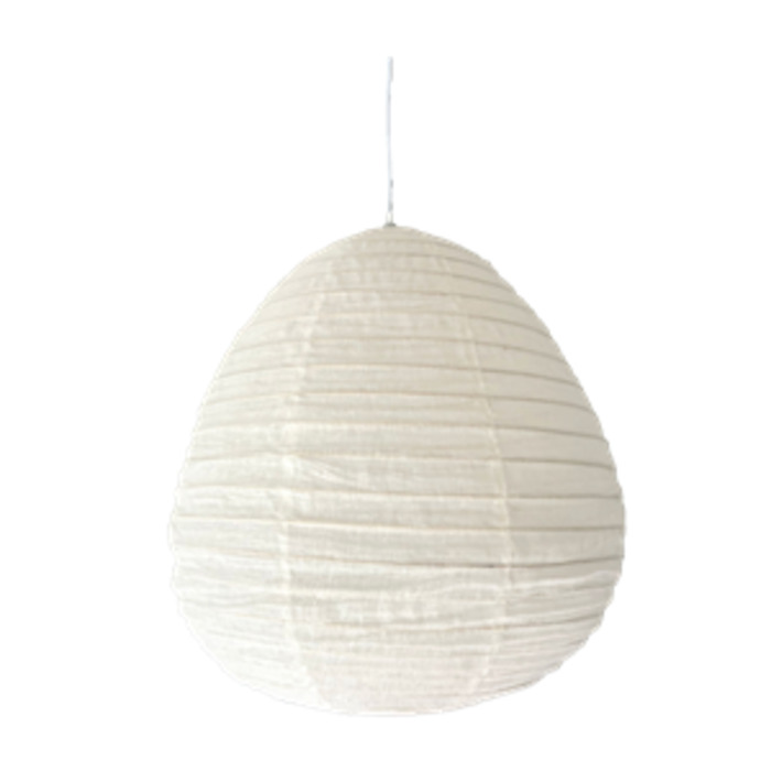 Linen Shade Pear 60cm White