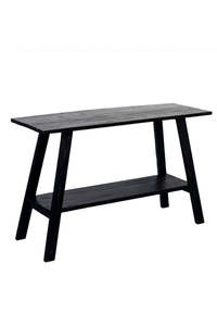 Furniture: Reclaimed Teak Console - Black