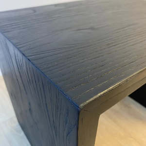 Recycled Elm side table Black