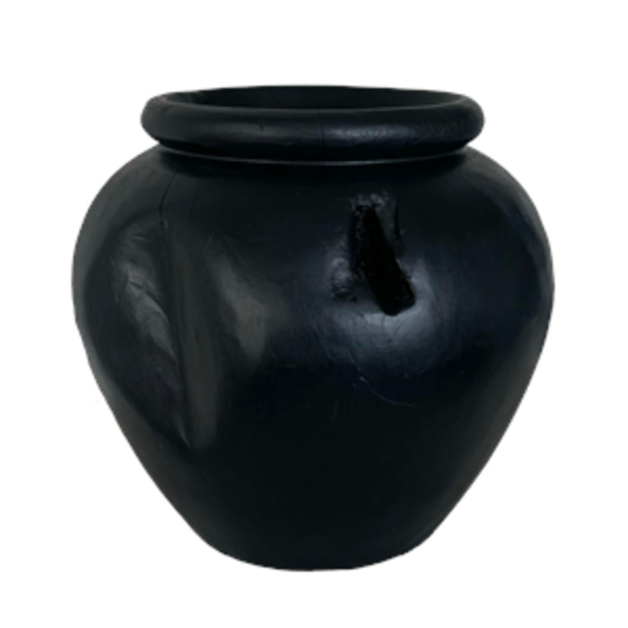 Decor Vases: Organic Teak Pot Yakisugi