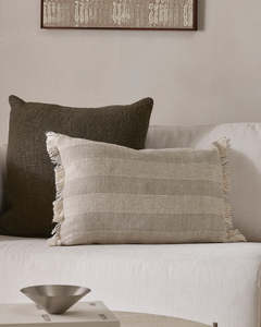 Stripe Natural Cushion