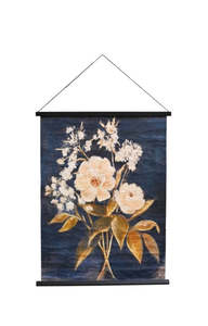 Hanging Paper Scroll Art - Evening Blooms