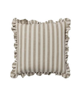 Cushions Throws: Cushion Cover Ina - Brown Kelp/Castle Beige 50 x 50cm