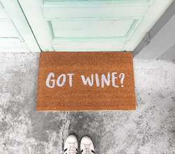 Doormats: GOT WINE?