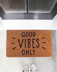 Doormats: GOOD VIBES ONLY